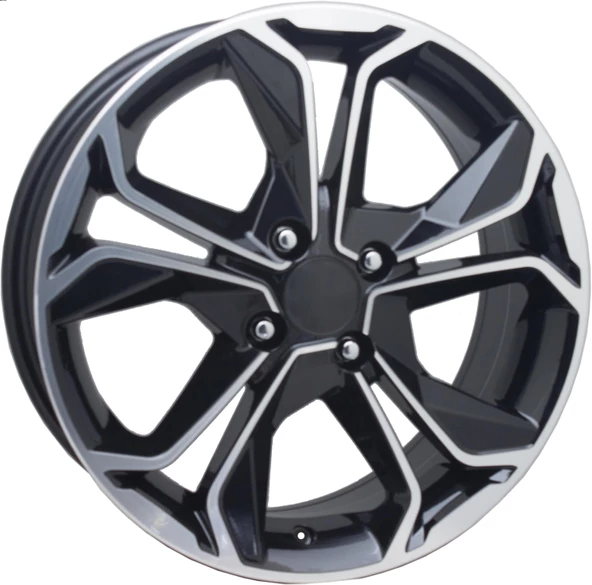 R1 Wheels 16 inç 4*100 ET35 Parlak Siyah Jant Takımı (J-767)