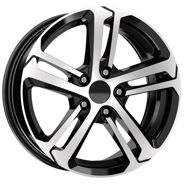 R1 Wheels 16 inç 4*108 ET20 Parlak Siyah Jant Takımı (J-1196)