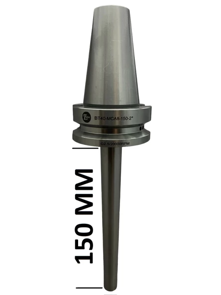 BT40 MCA8 - 150 BOY VİDALI TUTUCU M8X150 BOY VİDALI TUTUCU 20.000 devir balans alınmıştır