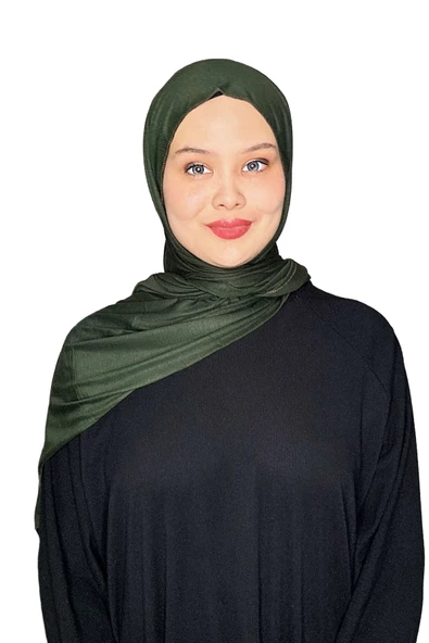 Shecarf Dikişli Penye Şal, Yüksek Gramaj, Özel Üretim, 4 Mevsim 00991  KOYU ZÜMRÜT - Resim 2