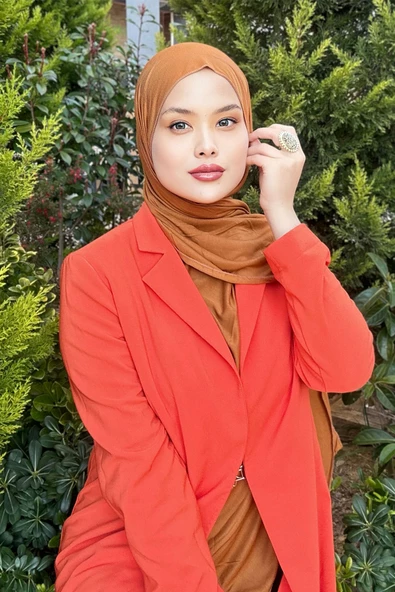 Shecarf Dikişli Penye Şal, Yüksek Gramaj, Özel Üretim, 4 Mevsim 00991  TARÇIN - Resim 3