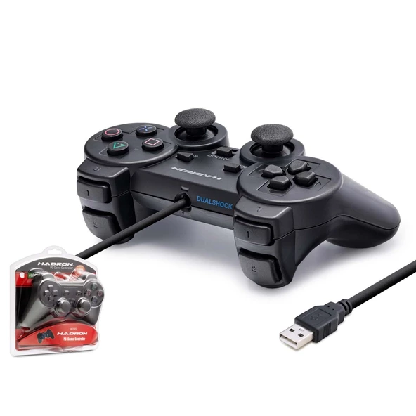 HADRON HD-302 OYUN KOLU GAMEPAD KABLOLU PC TİTEŞİMLİ