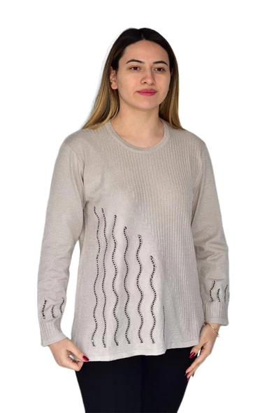 Kadın Triko Kazak BGL-ST03374 - Resim 7