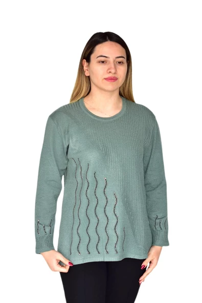 Kadın Triko Kazak BGL-ST03374 - Resim 9