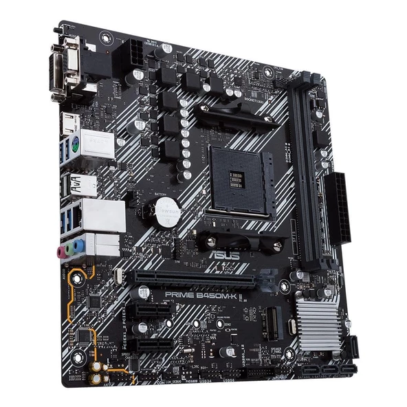 ASUS PRIME B450M-K II AMD B450 Soket AM4 DDR4 4400MHz (O.C.) M.2 mATX Anakart - 2