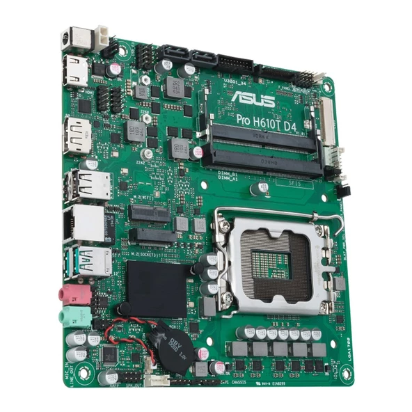 ASUS PRO H610T D4-CSM Intel H610 Soket LGA1700 DDR4 3200Mhz mATX Anakart - 3