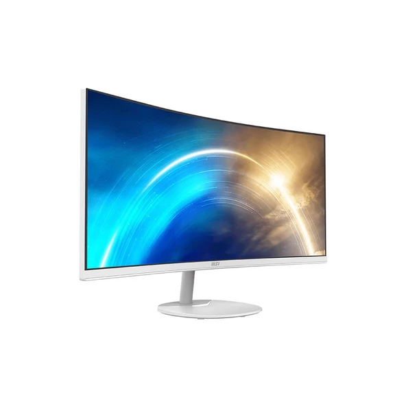 Msı Pro Mp341cqw 34" 3440 X 1440 (Qhd) Va 4Ms 100Hz 21:9 Professional Beyaz Kavisli Monitör - 2