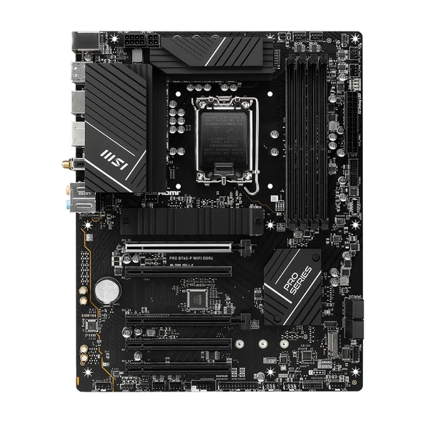 MSI PRO B760-P WIFI DDR4 Soket 1700 5333Mhz (OC) mATX Anakart - 5