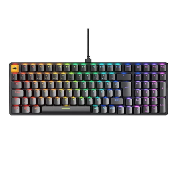 Glorious GMMK2 Fox Lineer Switch RGB Modüler %96 Türkçe Siyah Gaming Mekanik Klavye