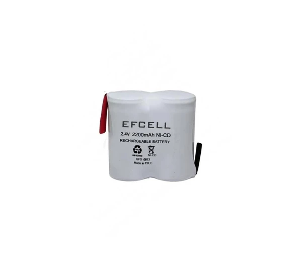 Efcell Şarjlı Süpürge Pili 2li 2.4 Volt 2200 Mah Ni-mh