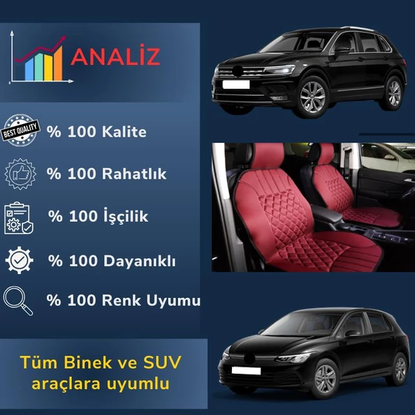 Space Oto Koltuk minderi, Ford araçlara uyumlu 2'li set özel tasarım minder - 10