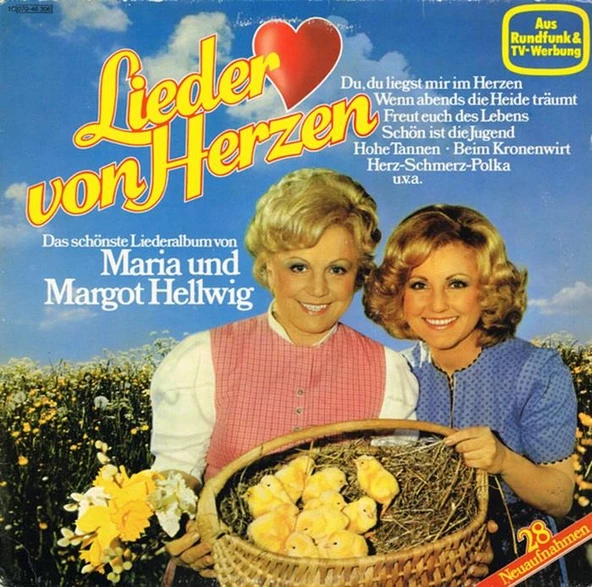Lieder Von Herzen - Maria Und Margot Hellwig Pop Vinly Plak alithestereo