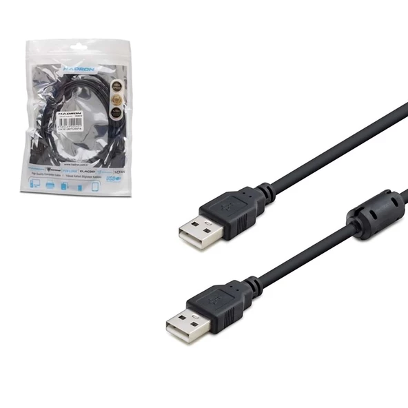 Kablo Usb To Usb Erkek Erkek 1.5mt Filtreli Hadron Hdx-7532