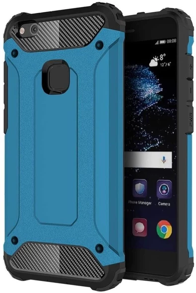 Huawei P10 Lite Silikon Armor Hybrid Zırh Kılıf - 7