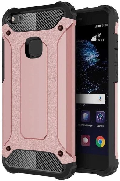 Huawei P10 Lite Silikon Armor Hybrid Zırh Kılıf - 3