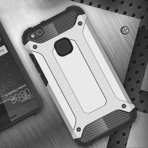 Huawei P10 Lite Silikon Armor Hybrid Zırh Kılıf - 10