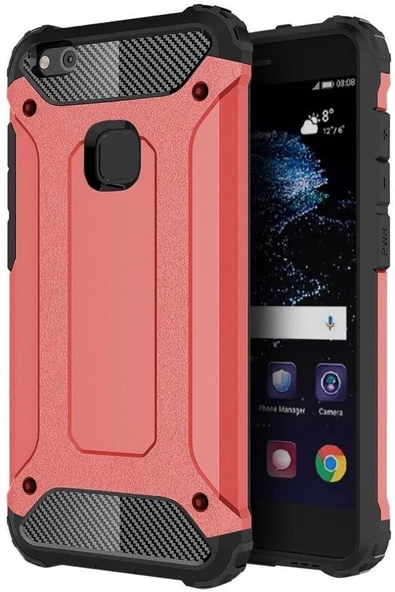 Huawei P10 Lite Silikon Armor Hybrid Zırh Kılıf - 2