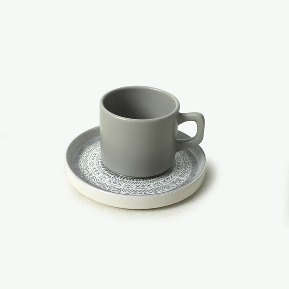 Keramika Stone Stackable Çay Takımı 12 Parça 6 Kişilik 21426 - 6