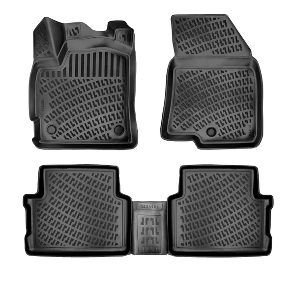 Rizline Dacia Jogger 2022 Sonrası  3D Havuzlu Paspas Sİyah - Resim 2