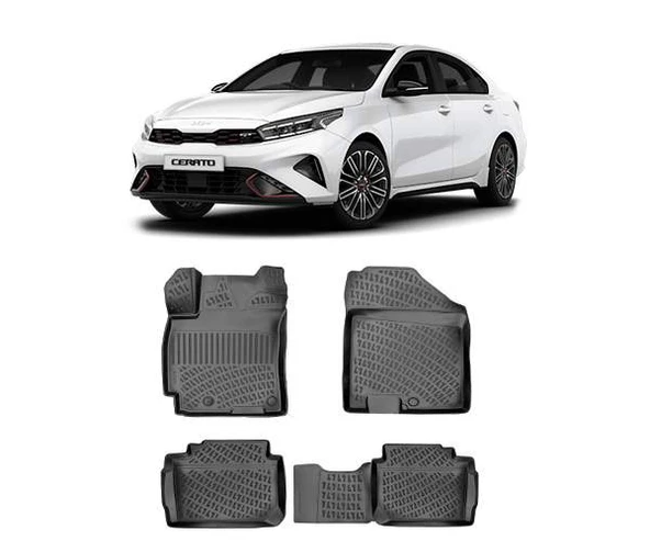 Rizline Kia Cerato 2022 Sonrası  3D Havuzlu Paspas Siyah ürün görseli