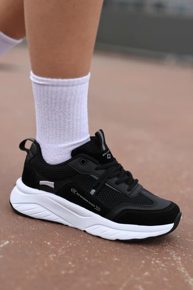 Kadın Fileli Sneaker Ortopedik Taban Günlük Spor Ayakkabı SLZ00030 - 9
