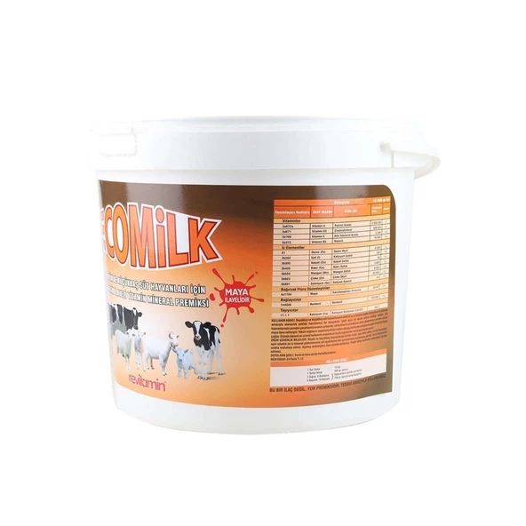 Revitamin Eco Milk Büyük ve Küçükbaş Hayvan Vitamin Mineral Premiks - 6