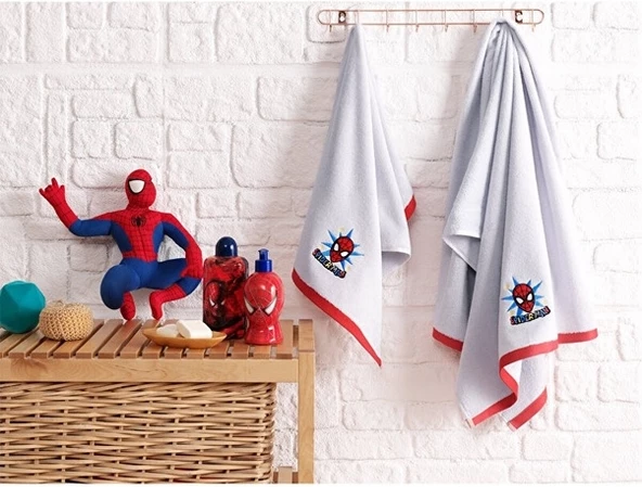 Özdilek Banyo Seti Disney Mickey Spıderman  Grey Gri