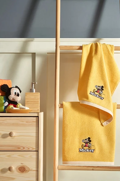 Özdilek Banyo Seti Disney Mickey Mouse Happy Sarı