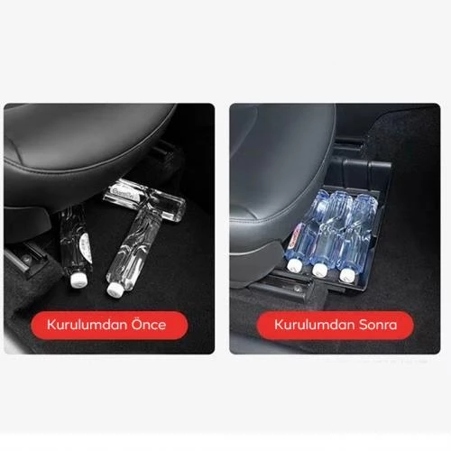 Polham Tesla model Y için 35x23CM Koltuk Altı Saklama Kutusu, Şişe, Şemsiye, Ayakkabı İçin Organizer - 2