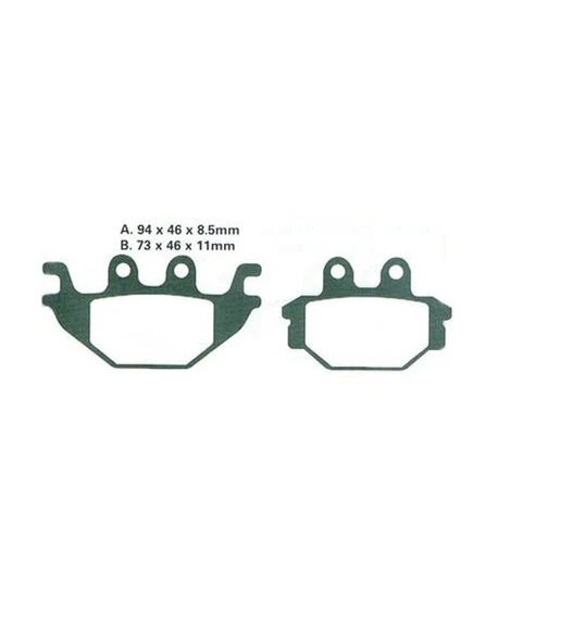 Yamaha Mt 125 Arka Fren Disk Balata Kaliteli _Supermoto - Resim 2