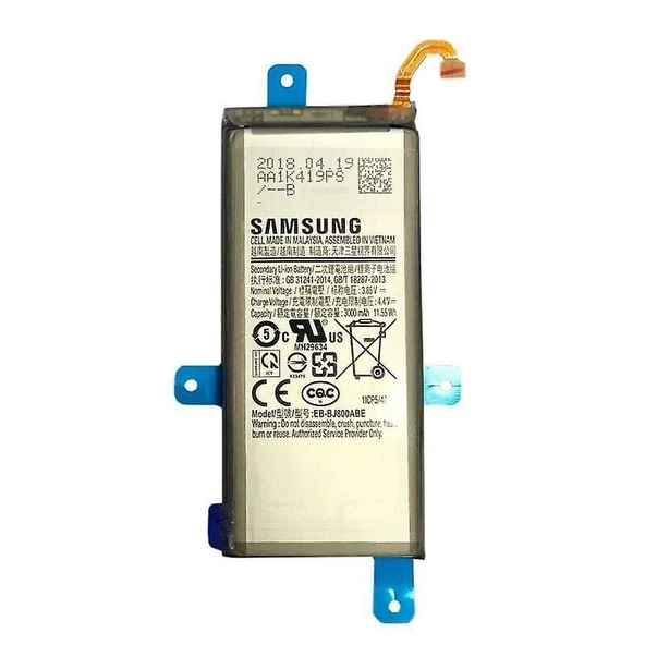 CEPTELBATJ6SERVIS CEP TEL BATARYA SAMSUNG A600 - J600 - A6 - J6 KVK SERVİS ORJİNAL
