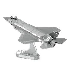 ABD F35 SAVAŞ UÇAĞI 3D Metal Maket Bulmaca Puzzle modeli kitleri DIY 14+ Yaş 13+ parça - 2