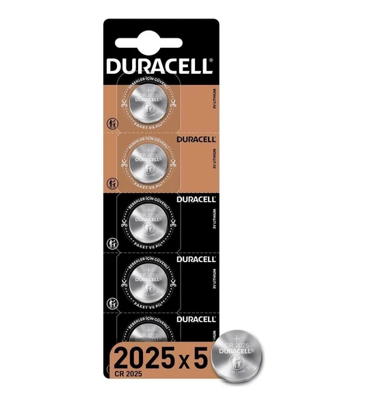 DURACELL 2025 PİL 5 Lİ KART