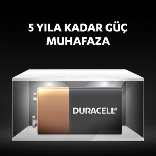 DURACELL 9 VOLT PİL TEKLİ KART - 5