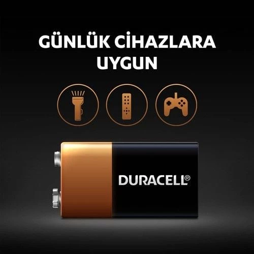 DURACELL 9 VOLT PİL TEKLİ KART - 4