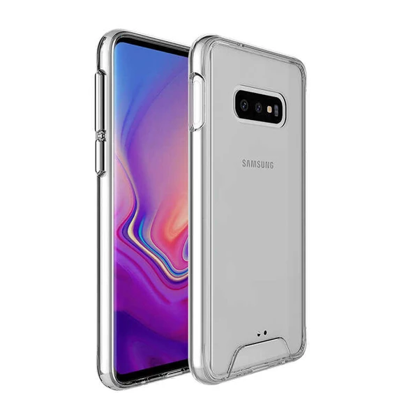 Samsung Galaxy S10E Kılıf Şeffaf Sararmaz Gard Silikon