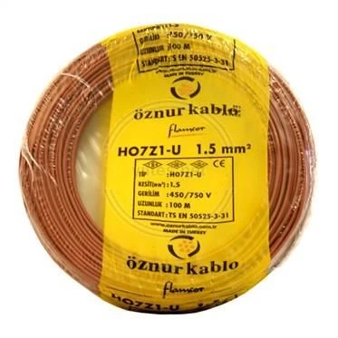 NHXMH YANMAZ KABLO 1,5 LUK KAHVERENGİ ÖZNUR-HES - 100 METRE