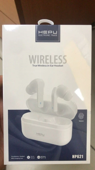 HEPU621BLUEKULAKLIK HEPU HP621 TRUE WIRELESS ŞARJLI KUTULU BLUETOOTH KULAKLIK