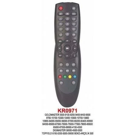 KUM0638 KUMANDA 638  KR0971-BEKO,ARÇELİK 500,GOLDMASTER4100 5500 9100 10100
