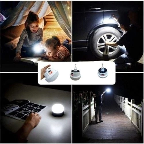 GOLDSILVER3900 GOLDSILVER GS-3900 GÜNEŞ PANELLİ USB+ŞARJLI KUMANDALI KAMP AMPULU - Resim 3