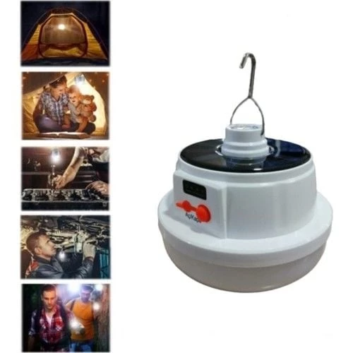 GOLDSILVER3900 GOLDSILVER GS-3900 GÜNEŞ PANELLİ USB+ŞARJLI KUMANDALI KAMP AMPULU - Resim 4