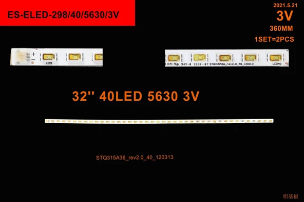 LCD LED-2401 1 Lİ ÇUBUK-80 LED 72 CM SSC5630-8S5P-LUCK-120601A SLİM LED-ELED298-WİNKEL