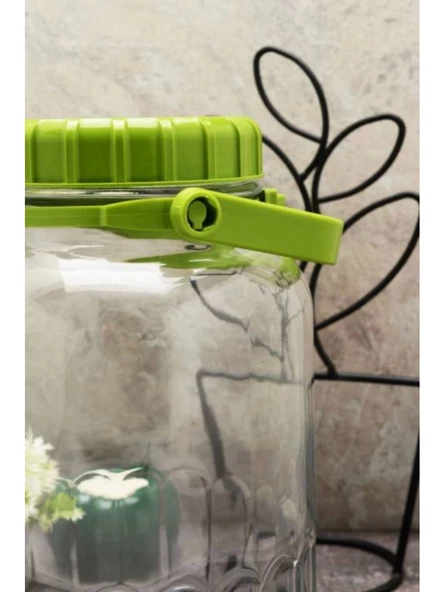 Paşabahçe 80006 Yeşil Kapaklı Cam Kavanoz 4 Lt - 2