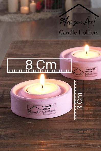 Holder | 3'Lü Set Mumluk | Tea Light Mumluk Seti | Dekoratif Şamdan Mumluk - 6