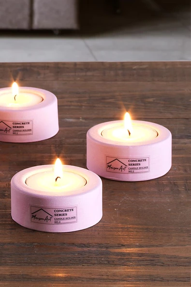 Holder | 6'Lı Set Mumluk | Tea Light Mumluk Seti | Dekoratif Şamdan Mumluk - Resim 8