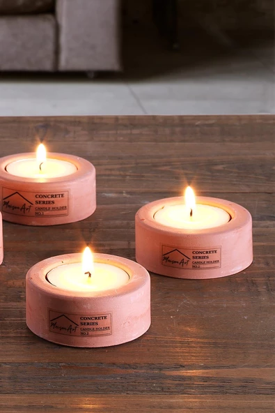 Holder | 6'Lı Set Mumluk | Tea Light Mumluk Seti | Dekoratif Şamdan Mumluk - Resim 12