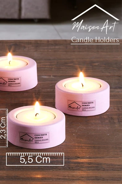 Holder | 6'Lı Set Mumluk | Tea Light Mumluk Seti | Dekoratif Şamdan Mumluk - Resim 6