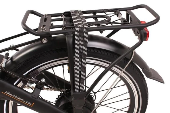 Alba Fold 2 Std Elektrikli Katlanır Bisiklet LED Gösterge, 7.8Ah Batarya Siyah E-Bike - 5