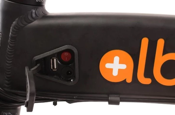 Alba Fold 2 Std Elektrikli Katlanır Bisiklet LED Gösterge, 7.8Ah Batarya Siyah E-Bike - 4
