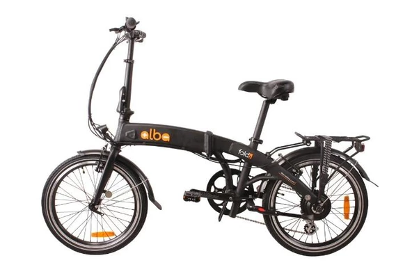 Alba Fold 2 Std Elektrikli Katlanır Bisiklet LED Gösterge, 7.8Ah Batarya Siyah E-Bike - 2
